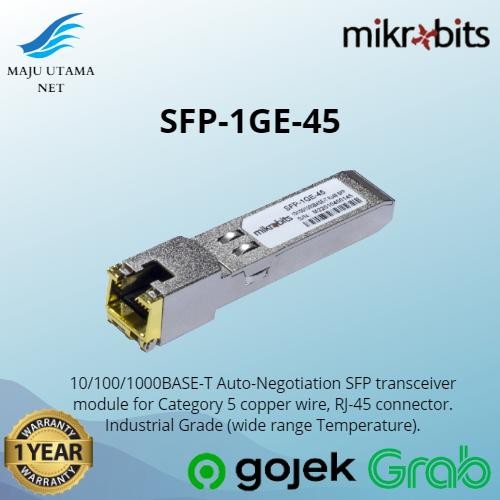 Mikrobits SFP Transceiver SFP-1GE-45 SFP (RJ45)