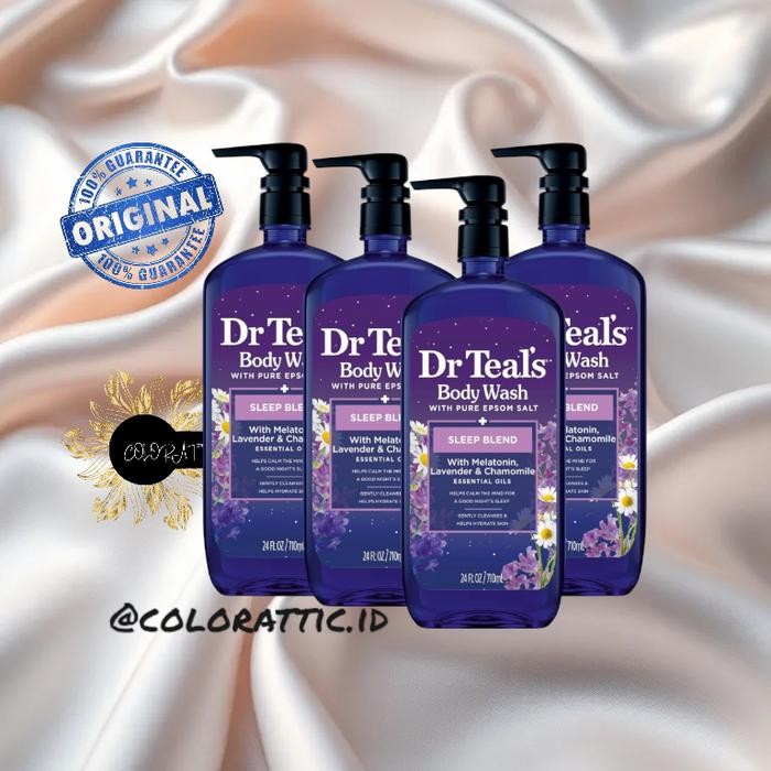 

Dr Teal's Body Wash With Pure Epsom Salt + Sleep Blend With Melatonin, Lavender and Chamomile