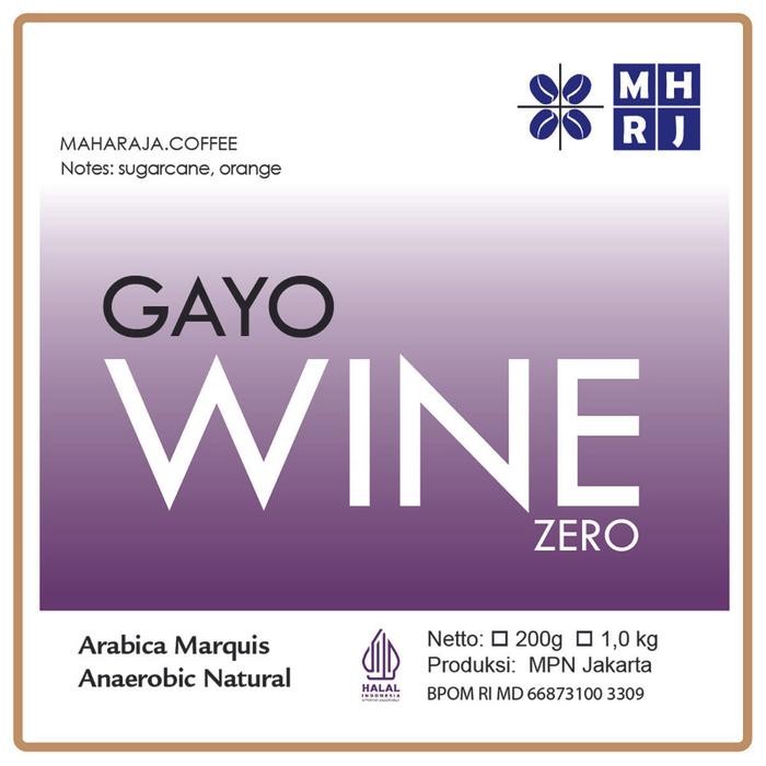 

Maharaja Kopi Gayo Wine Zero Arabika roasted sangrai - 1kg