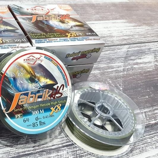 Jabrik Hs 300M Moss Green Senar Benang Tali Pancing Pe Relix Nusantara