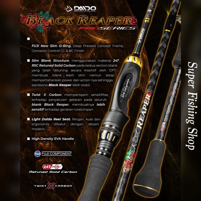 Joran Pancing Daido Black Reaper Ring Fuji Carbon Solid 135Cm 150Cm 165Cm