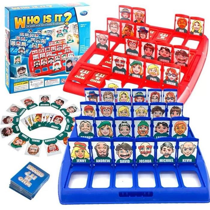 Who Is It Board Game/Mainan Edukasi Anak/Family Game/Viral Game/Education Toys