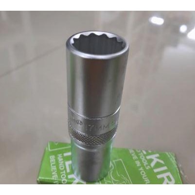 TEKIRO mata kunci shock 17mm sq 1/2" inch Dr 12pt / MATA SOK PANJANG