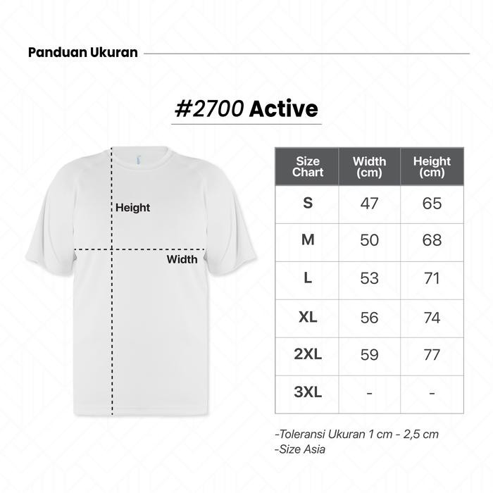 Kaos polos Dri-Fit New States Apparel 2700