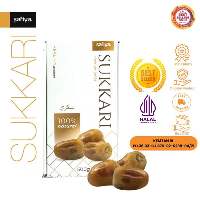 

ASLI Safiya Kurma Sukari 500 Gr Kurma Raja Lembut Manis READY STOCK