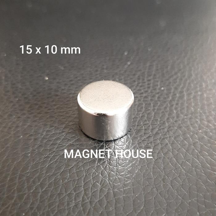 V02D Magnet Neodymium Bulat Silinder 15X10 Mm 15X10Mm 15 X 10 Mm 15Mmx10Mm