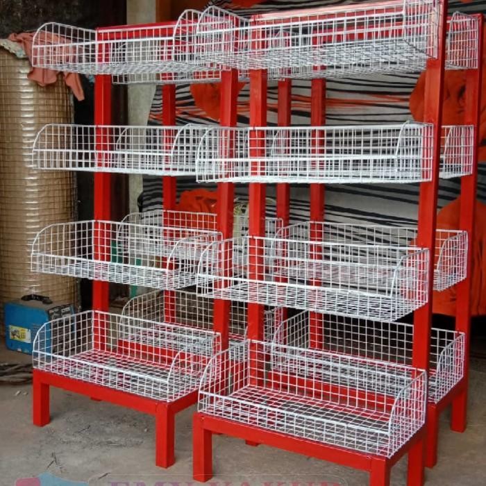 Indokurnia Homeliving - Rak Minimarket Warung Snack Chiki Ciki Serbaguna 4Susun