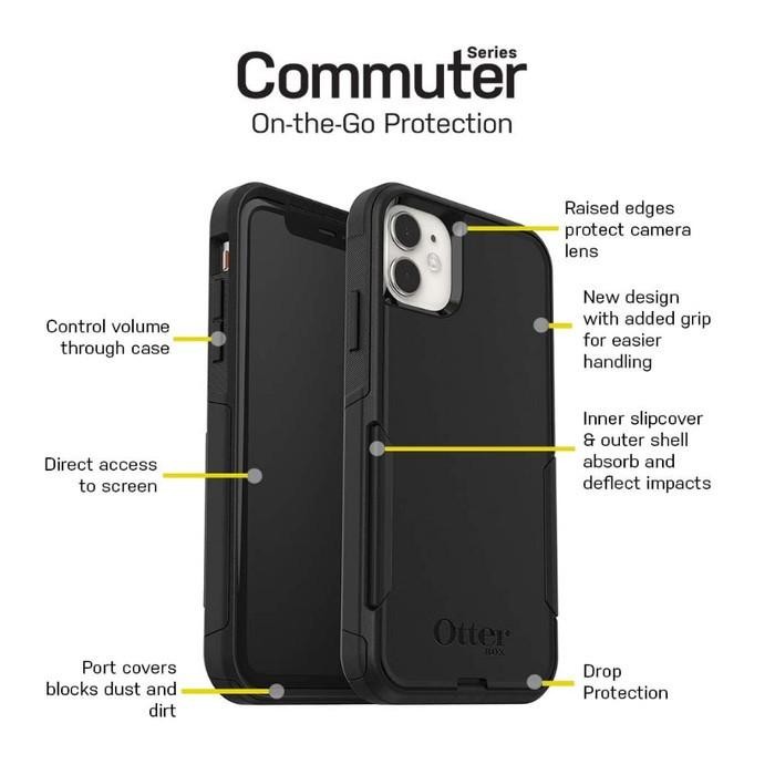 Black Case Otterbox Commuter Iphone 13 / 13 Pro / 13 Pro Max
