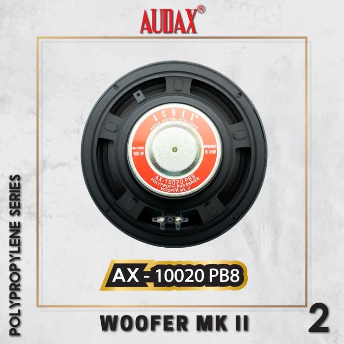 Tersedia Audax Speaker Pasif 10 Inch Ax-10020 Pb8 Polypropylene Series Woofer Mk Ii