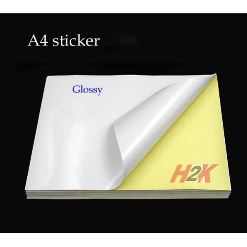

ID KERTAS STIKER POLOS A4 KROMO (GLOSSY) STICKER HIGH QUALITY PRAKTIS