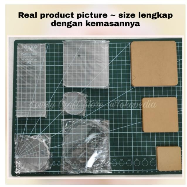 

ID LOVELYCRAFTSTORE ACRYLIC STAMP PAD, BANTALAN STEMPEL AKRILIK, BANTALAN ALAS STEMPEL TRANSPARAN