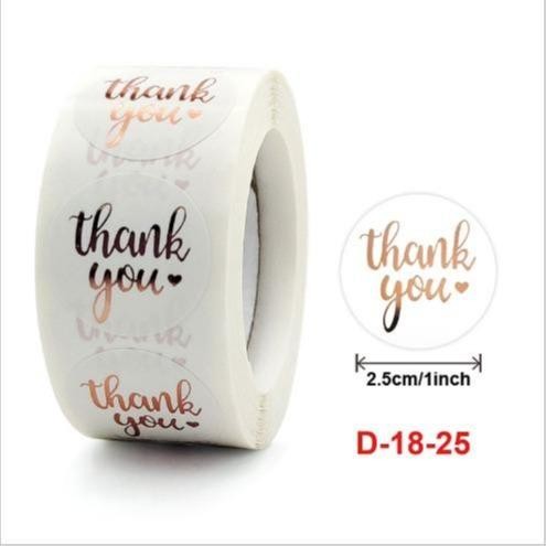 

ID STIKER STICKER THANK YOU TERIMA KASIH SEGEL AMLOP KEMASAN PACKING LABEL ROLL