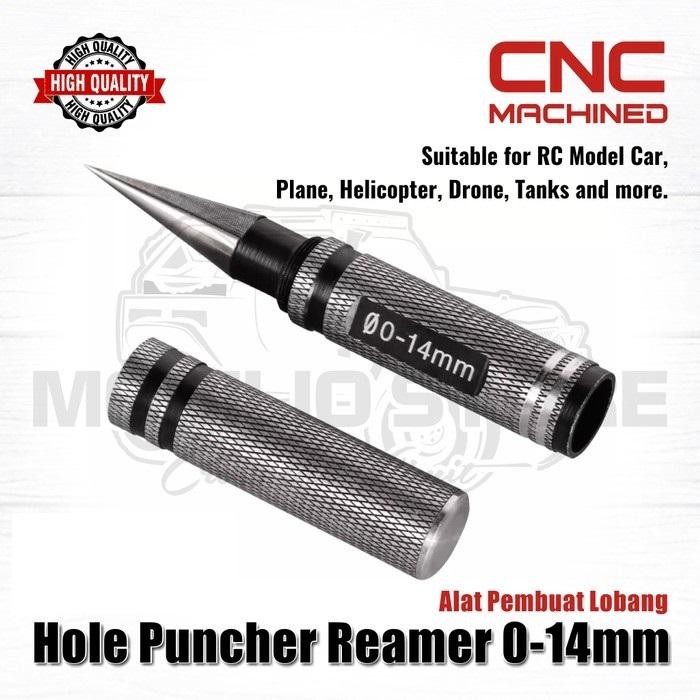 

ID ALAT PEMBUAT LOBANG HOLE PUNCHER REAMER 0 - 14 MM STEEL METAL RC