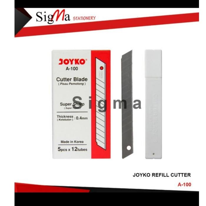 

ID ISI CUTTER KECIL JOYKO A-100 (PACK ISI 12 TUBE)