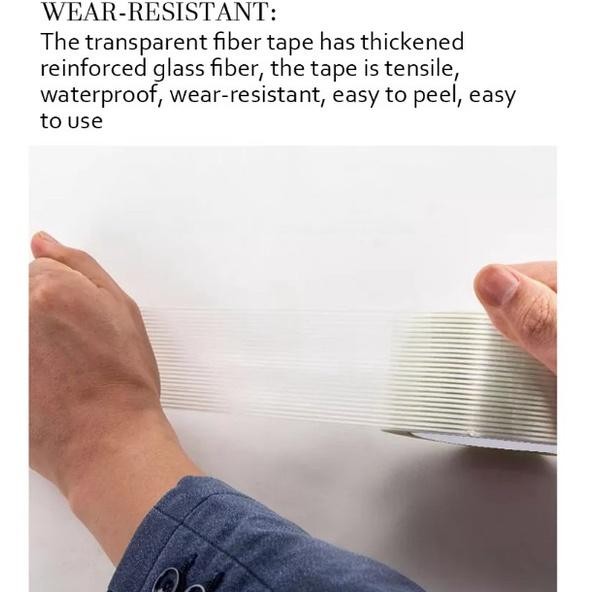 

ID 50METER FILAMEN FILAMENT TAPE FIBERGLASS TAPE FIBER GLAS SOLASI LAKBAN SELOTIP SERAT FIBER 10MM