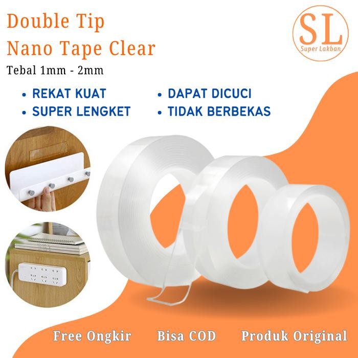 

ID DOUBLE TIP BENING 1-5MTR NANO TAPE POLLAK KUAT TAHAN AIR SERBAGUNA