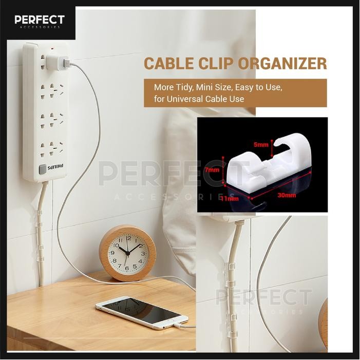 

ID KLIP KABEL PENJEPIT ORGANIZER CABLE CLIP TEMPEL DINDING GANTUNG ISI 20
