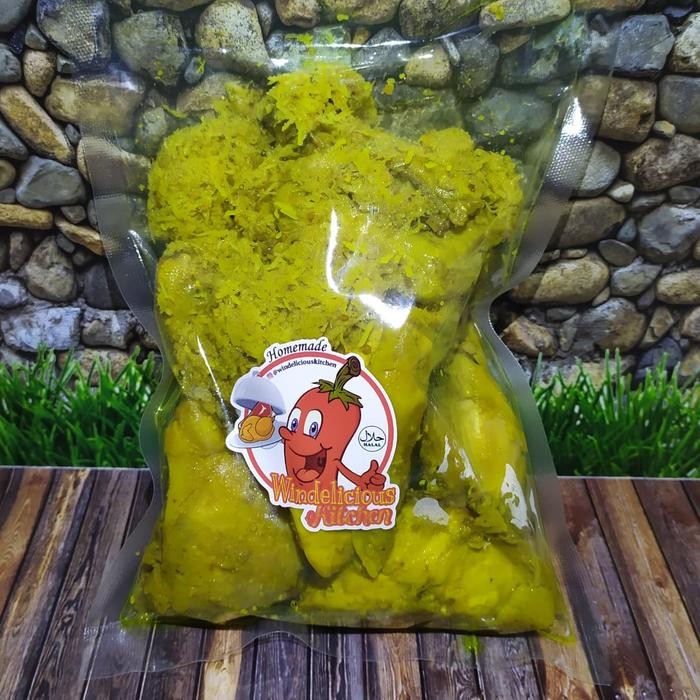 

ayam ungkep serundeng isi 5 potong paha goreng frozen stok terbatas