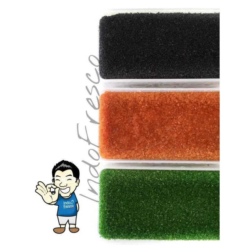 

tobiko fish roe 500g - telur ikan terbang frozen seafood stok terbatas