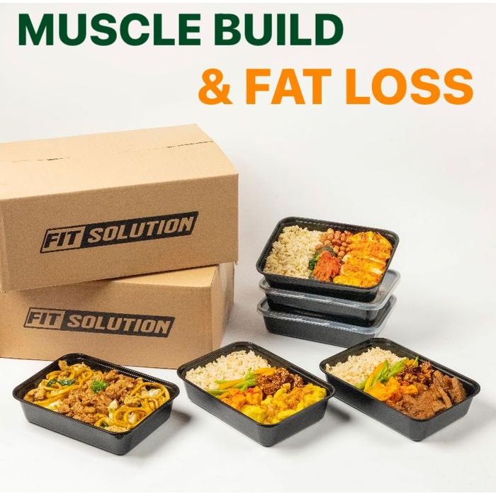 

muscle build 14 meals prep meal healthy catering low fat hi protein stok terbatas