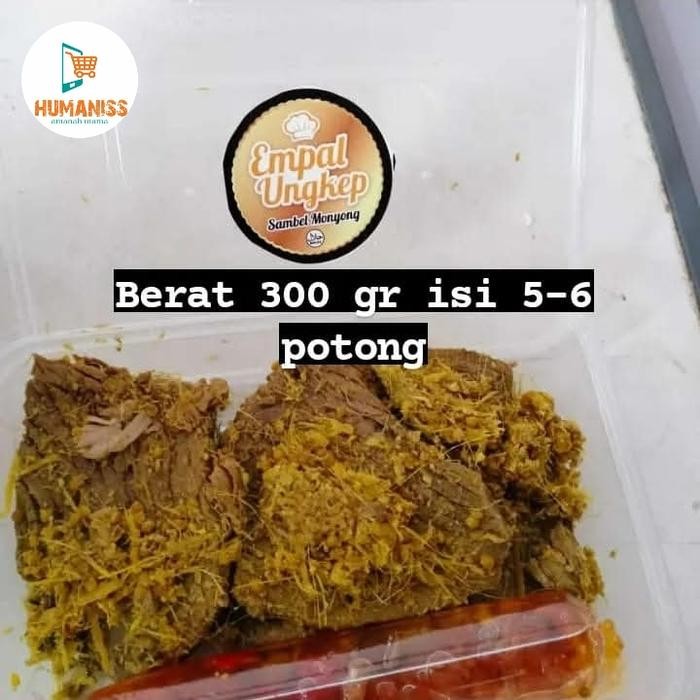 

empal gepuk ungkep frozen + sambal pedas - lauk praktis siap santap stok terbatas