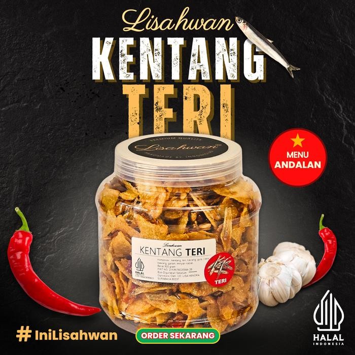 

kentang teri lisahwan toples - camilan gurih praktis stok terbatas