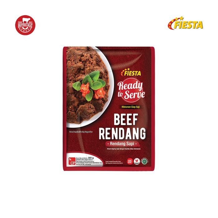 

fiesta ready to serve beef rendang 300gr - brothermeatshop stok terbatas