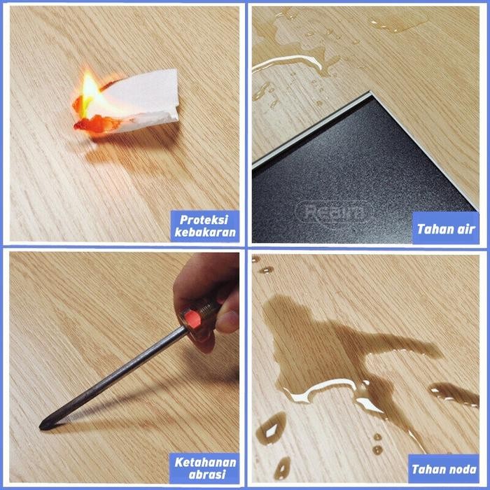 Stiker Vinyl Lantai Motif Kayu / Wallpaper Dinding Motif Kayu Premium Wallpaper Stiker Tebal