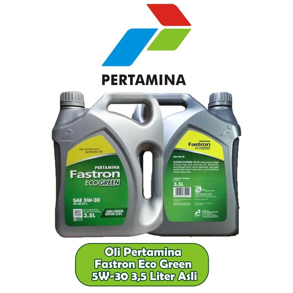 oli mesin fastron ecogreen sae 5w-30 3.5 lt pertamina -66214