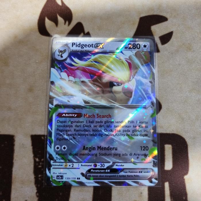 8KHY Pidgeot Ex Rr Kartu Pokemon Tcg Indonesia