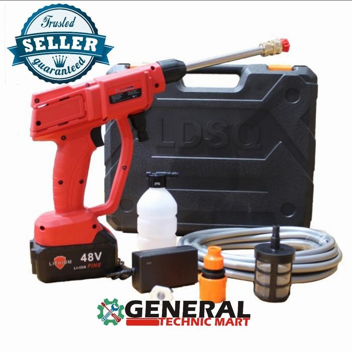 Mesin Jet Cleaner Cordless Baterai Double Thunder cuci mobil motor ac