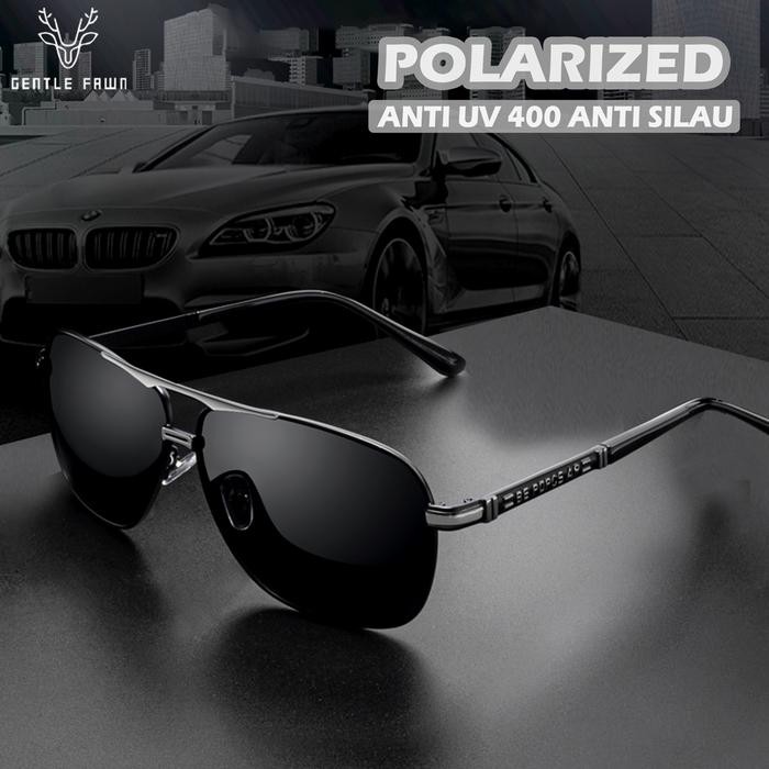 Terlaris Kacamata Sunglasses Polarized Anti Silau Pria Kotak Metal DDD 2605 SALE