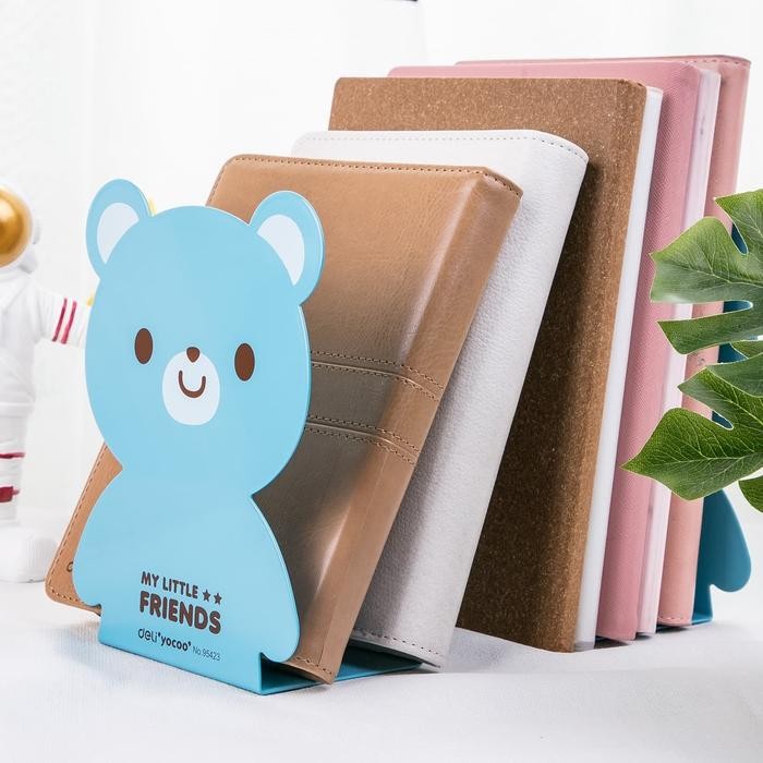 

Promo Deli 95423 Book End Penahan Buku Besi 190Mm 2Pcs/Set