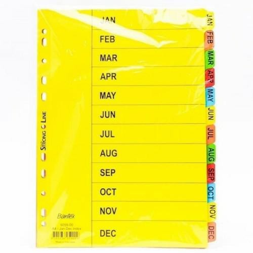 

Promo Bantex Divider 6059 A-Z Bulan Jan-Des - Pembatas Kertas