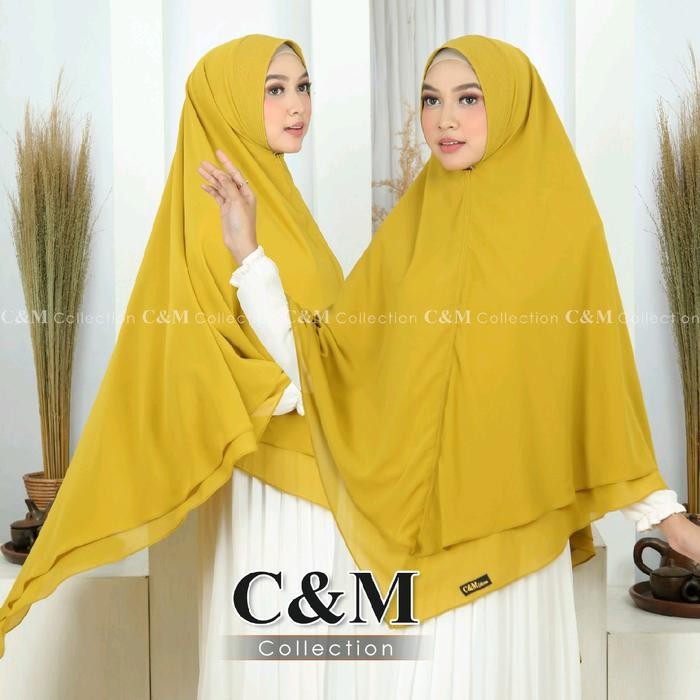 jumbo lancip 2layer/ ceruty babydoll Layer Panjang Jilbab Syari