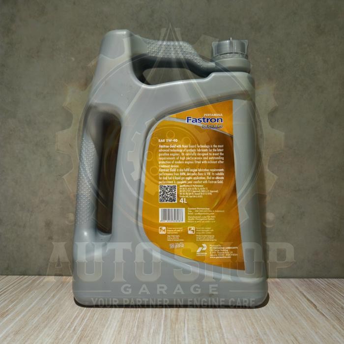 Termurah Pertamina Fastron Gold 5W-40 4 Liter/1 Galon Kemasan Lama - Oli Mobil Original Terlariss 