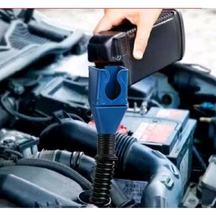 ] Corong fleksibel teleskopik multifungsi corong oli corong bensin corong serbaguna