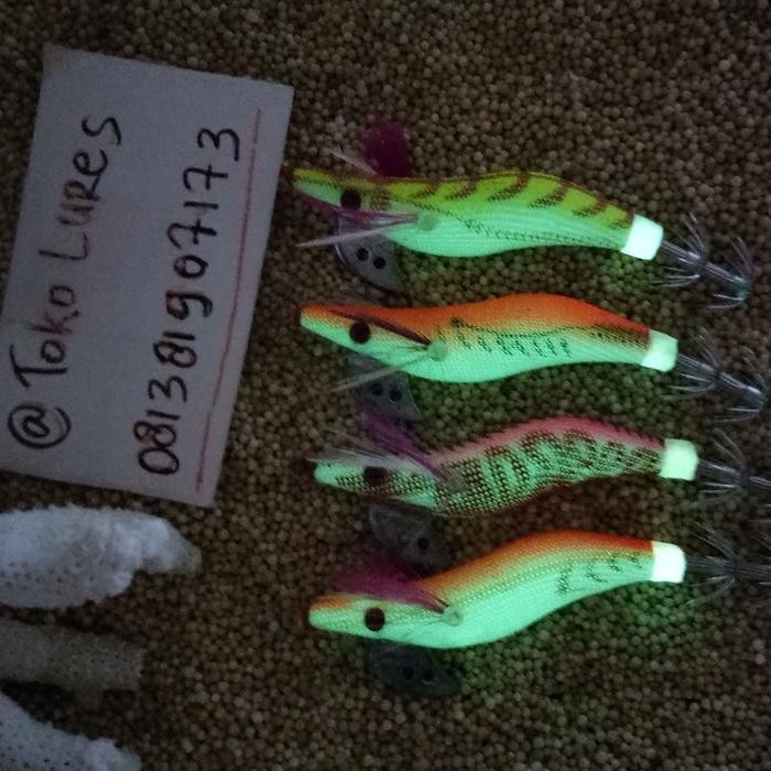 umpan pancing cumi egi squid jig glow 2.0 umpan udang capella fosfor (TERBAIK) (TERBARU) (TERMURAH)