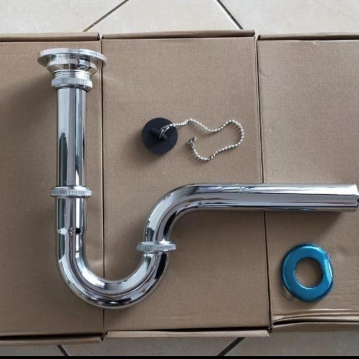 sifon angsa ,sifon wastafel , pembuangan wastafel