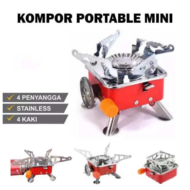 KOMPOR MINI PORTABLE CAMPING OUTDOOR KOMPOR GAS KECIL PORTABLE KOTAK