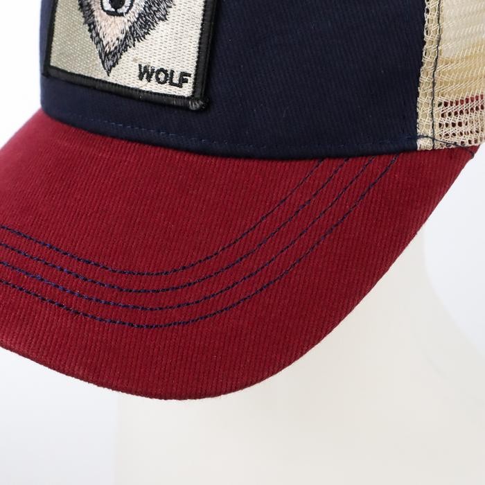 WOLF Topi Trucker Baseball Wolf Quick Drying Mesh Topi Golf Cap
