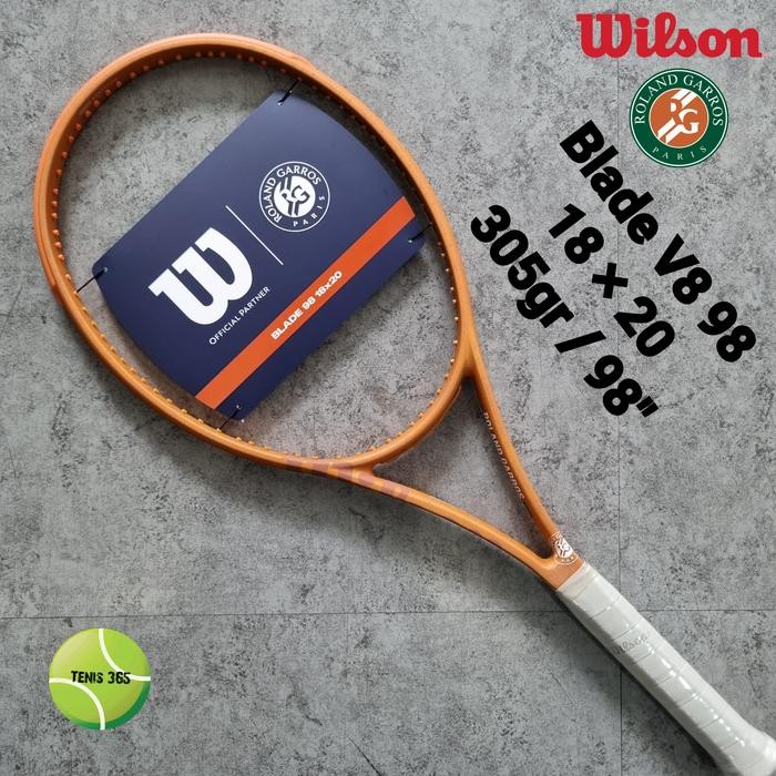 HARGA DISKON Raket Tenis Wilson Blade 98 18x20 Roland Garros RG ( 305gr / 98" )