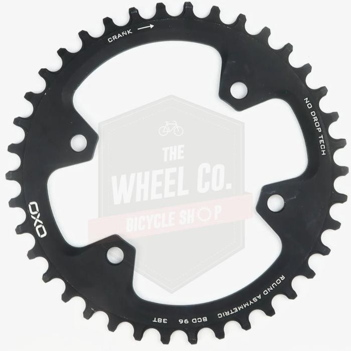 Oxo chainring Hitam BCD 96 asimetris