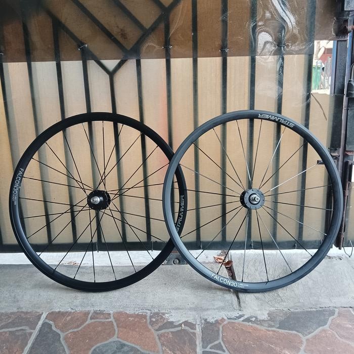 Wheelset strummer falcon30 hub ardently 20&24h spoke aero pipih pair