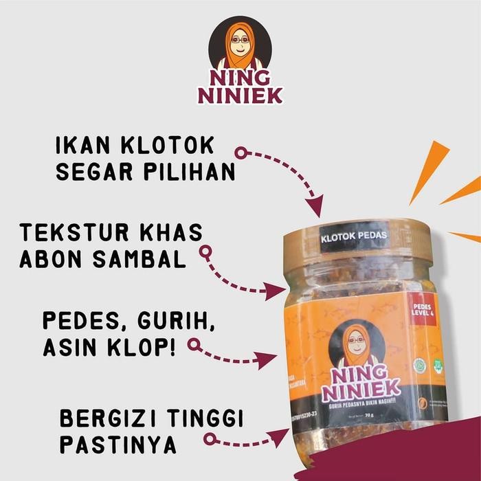 

Baru Abon Sambal Klotok Ikan Asin Ning Niniek Surabaya - Pedas Gurih