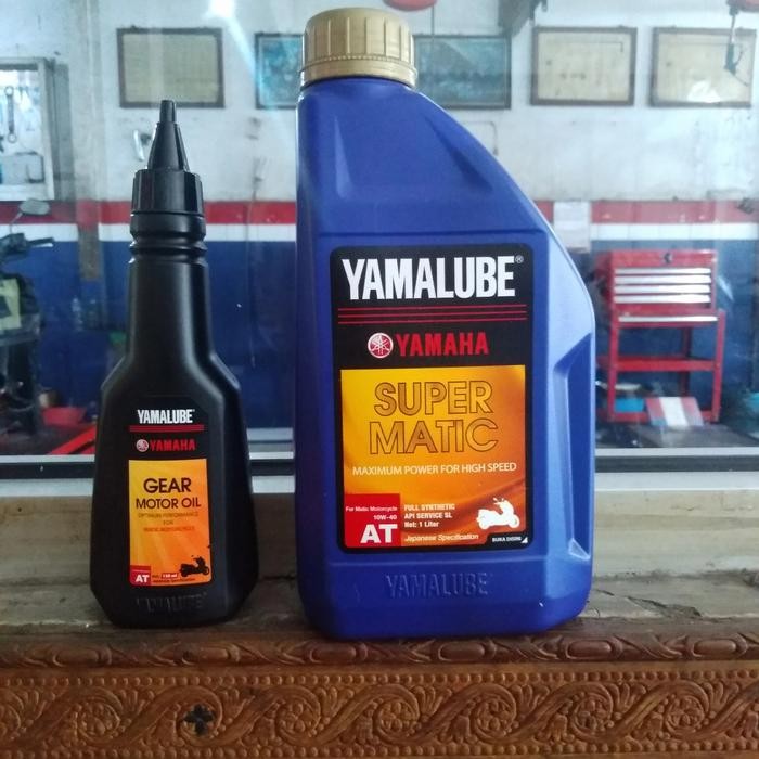 1paket oli mesin super metic,oli gear+Yamalube+buat nmax,aerox, Lexi,