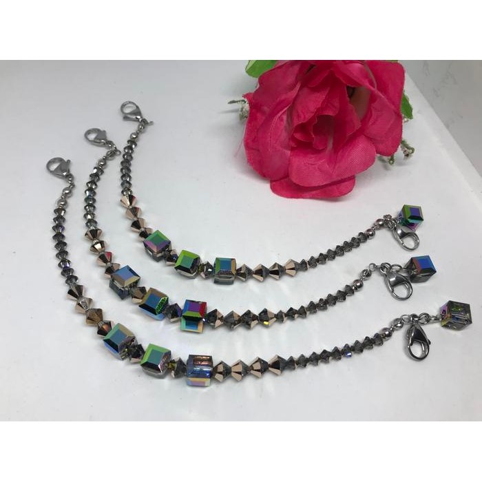 Pengait Konektor Tali Extender Kristal Swarovski Masker Hijab