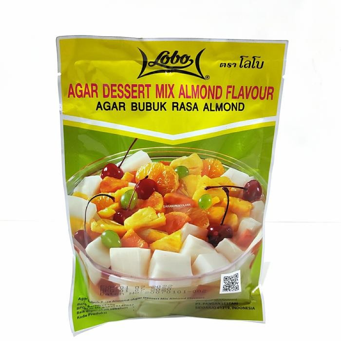 

LEZAT- Lobo Agar Bubuk Rasa Almond Agar Dessert Mix Almond Flavor 130 Gr
