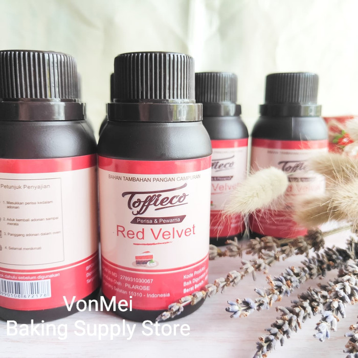 

LEZAT- Toffieco Red Velvet Paste Perisa Pasta Red Velvet Merah 100 Gr Wangi