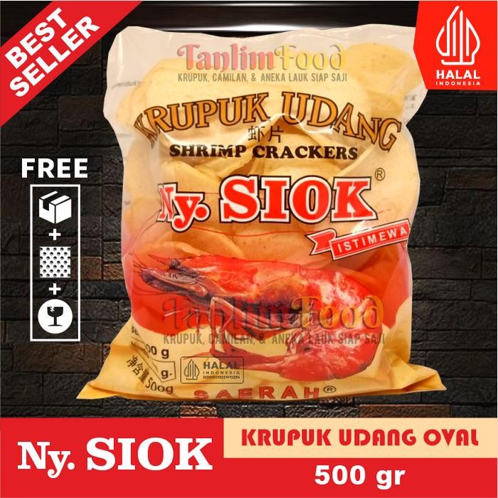 

Baru Kerupuk / Krupuk Udang Oval Ny Siok 500gr - TanlimFood Terlaris